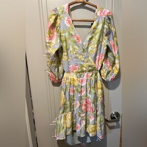 Floral Long Sleeve Express Dress